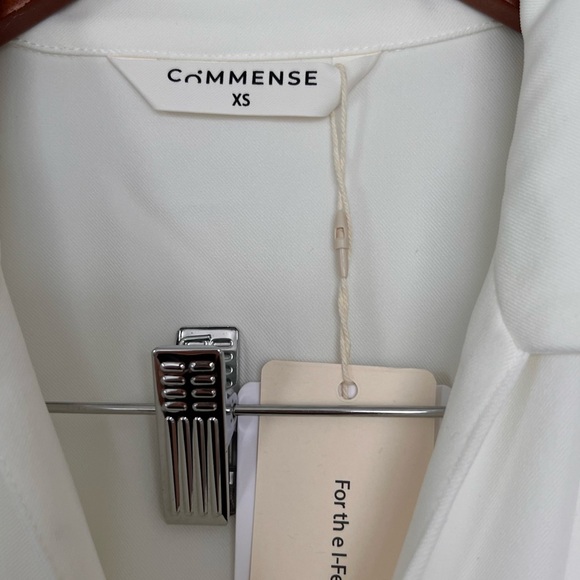 White Collared Wrap Dress - Picture 6 of 6